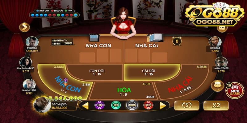 Cách chơi và luật rút bài trong baccarat Go88