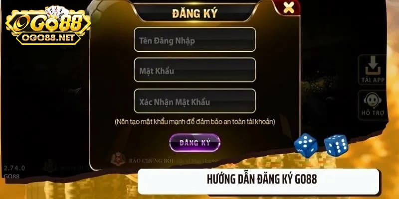 Thực hiện đăng ký Go88 để nhận khuyến mãi khủng