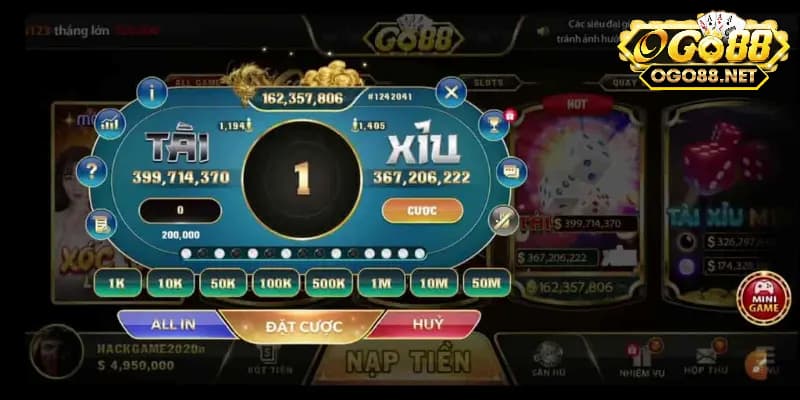 Cách chơi game tài xỉu Go88 chi tiết nhất