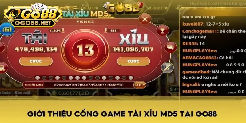 Khái quát về trò chơi tài xỉu MD5 Go88