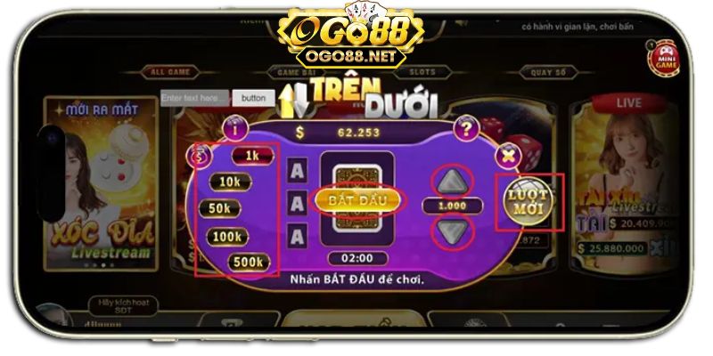 Trên dưới go88